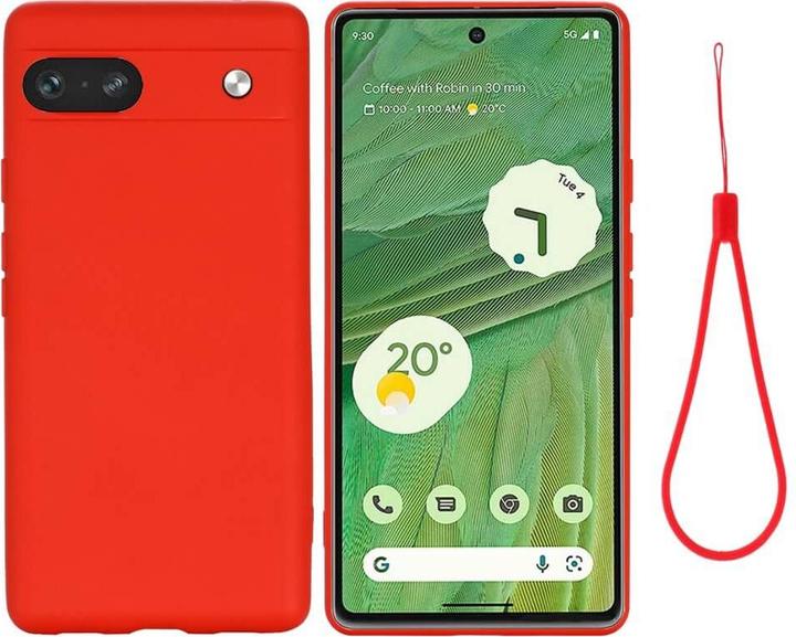 Cover-Discount Google Pixel 7a - Silikon Gummi Hülle rot (Google Pixel 7a)