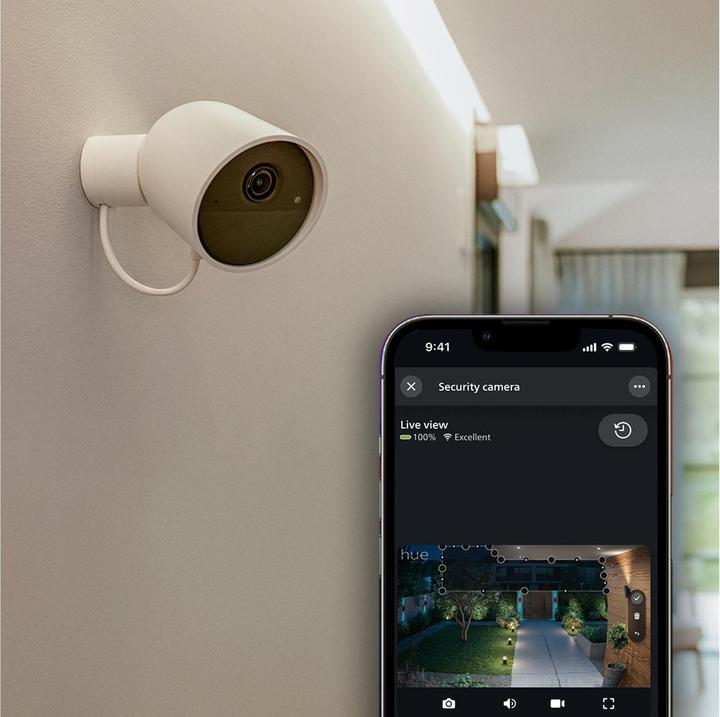 Actual product image Philips Hue Secure (2048 x 1080 Pixels)