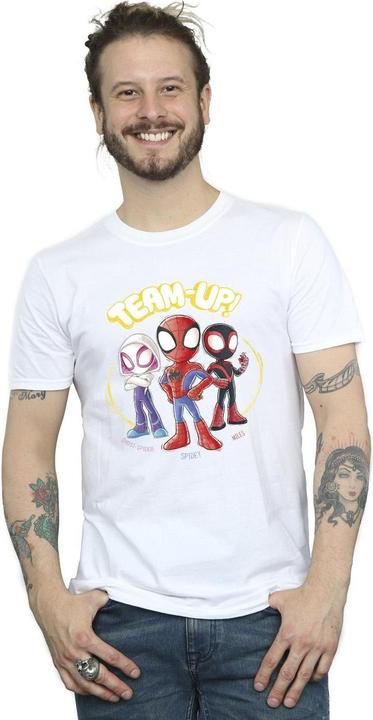 Actual product image Mens Spidey And His Amazing Friends Sketch T-Shirt (XL)
