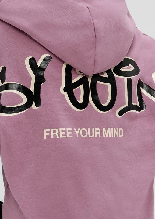 Produktbild S.Oliver Sweatshirt Wärmendes Oversized-Sweatshirt mit Rückenprint (134, 140)