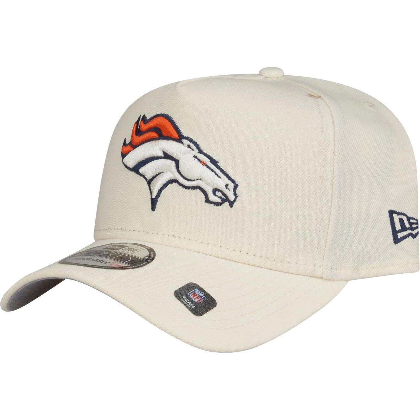 New Era, Herren, Cap, 9Forty A-Frame Cap - Denver Broncos chrome white, Beige, (One Size)