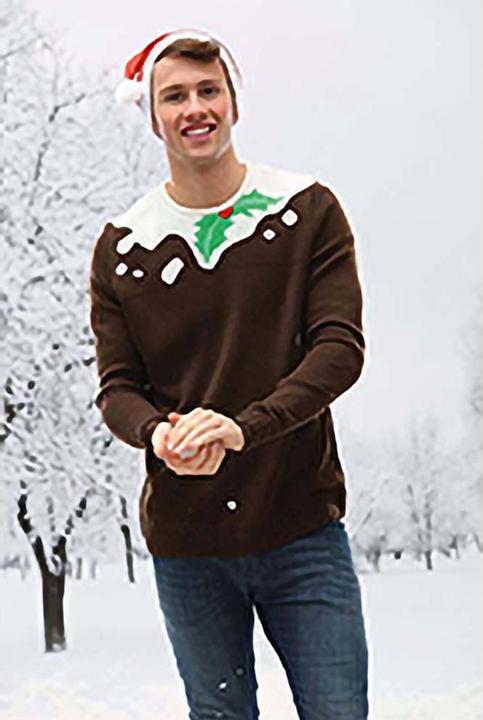 Image du produit Christmas Shop Pull avec design de Noël Christmas Pudding (S)