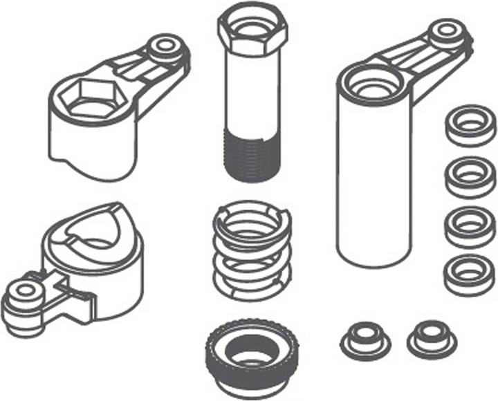 Actual product image Absima servo safer and steering post