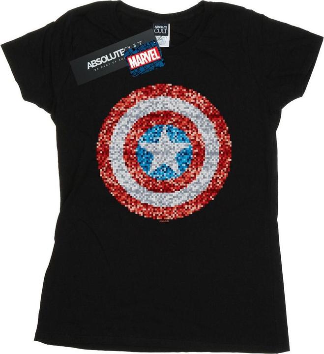 Produktbild Captain America Pixelated Shield TShirt (S)