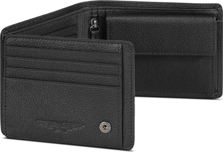 Produktbild Police Geldbörse RFID Leder 12 cm ausklappbar mit Reissverschlussfach