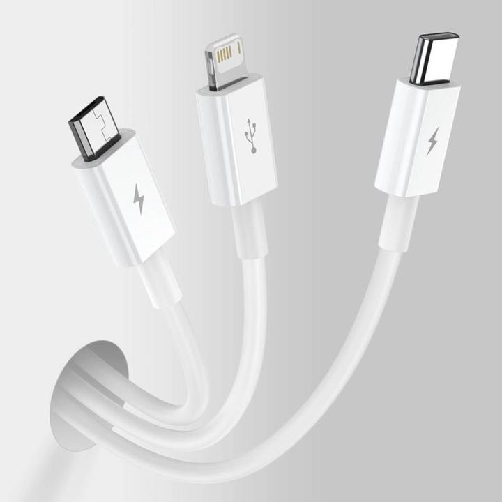 Actual product image Baseus 3 in 1 Multicharger USB-Cable (1.50 m, USB 2.0)