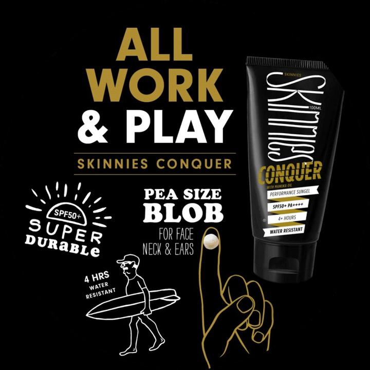 Produktbild Skinnies Conquer SPF 50 (Sonnengel, SPF 50+, 100 ml, 113 g)