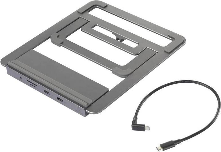 Produktbild Renkforce USB-C 12-in-1 Laptop-Dockingständer (USB-C, 4 Ports)
