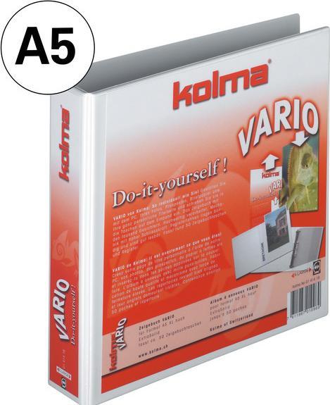 Image du produit Kolma Classeur à anneaux Vario A5 XL 2 anneaux hauteur de remplissage 3 cm blanc (A5, 47 mm, 1 pièce(s))