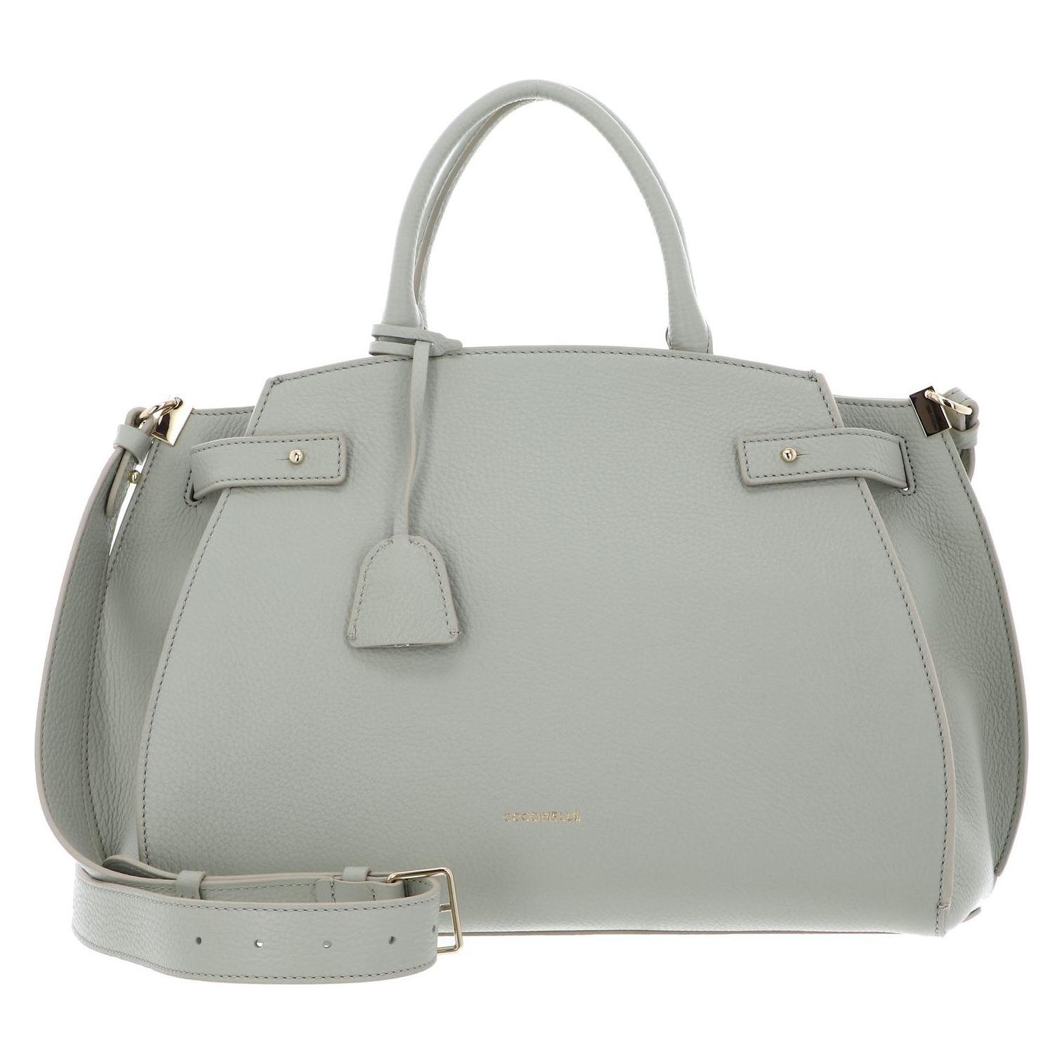 Coccinelle, Damen, Handtasche, Kliche Handbag Grained Leather, Grün