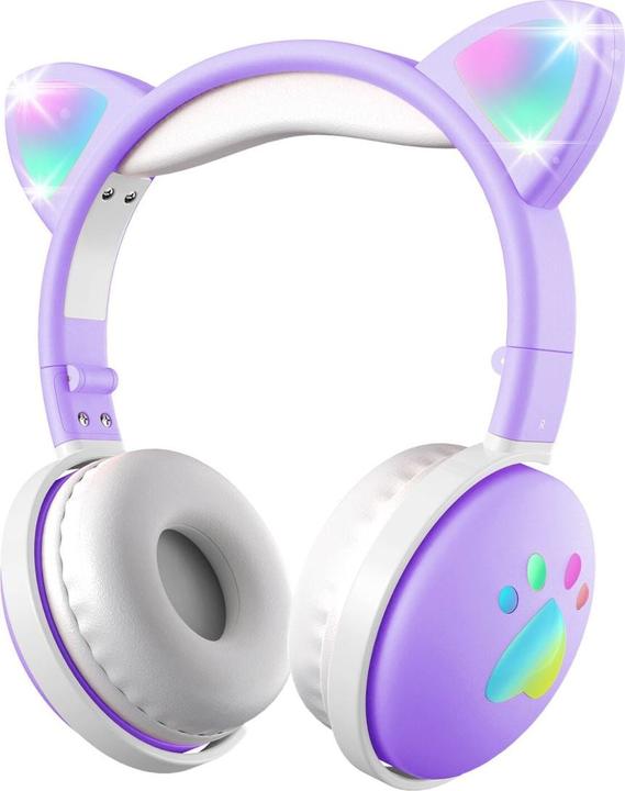 Actual product image Mozo Purple Headphones for Kids Dogs