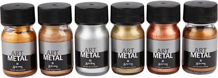 Creativ Company Art Metal Set (Silber, Gold, Kupfer, Bronze, 180 ml)