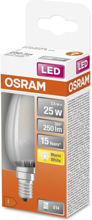 Produktbild Osram Led Retrofit Classic B (E14, 2.50 W, 250 lm, 1 x, F)