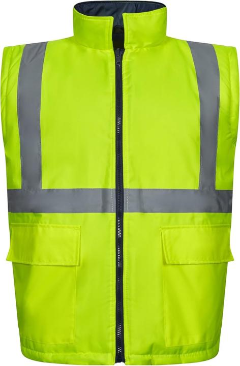 Produktbild Velilla 306003 4-in-1 parka, marineblauw en neongeel, maat L (L)