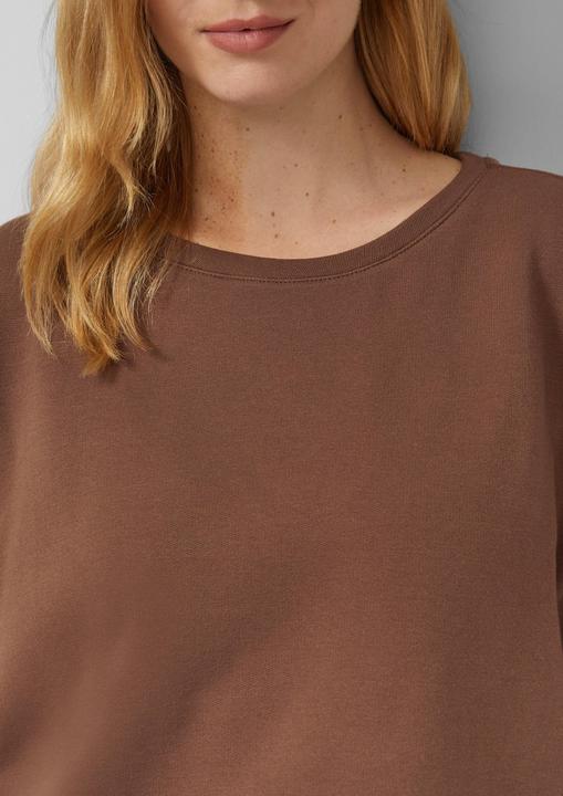 Produktbild s.Oliver Sweatshirt Verkürztes Sweatshirt mit Naht-Details (46)