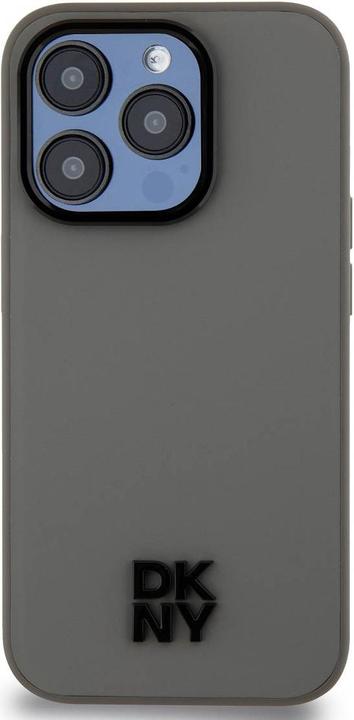 Image du produit DKNY PU Leather Stack Logo Magsafe Case for iPhone 15 Pro Max Grey (Apple iPhone 15 Pro Max)