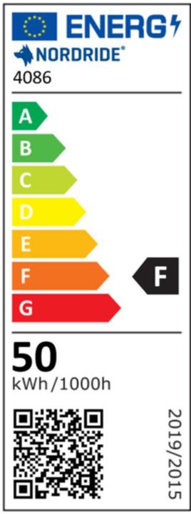 Energy Label Nordride LED floodlight - 230 V (5500 lm)