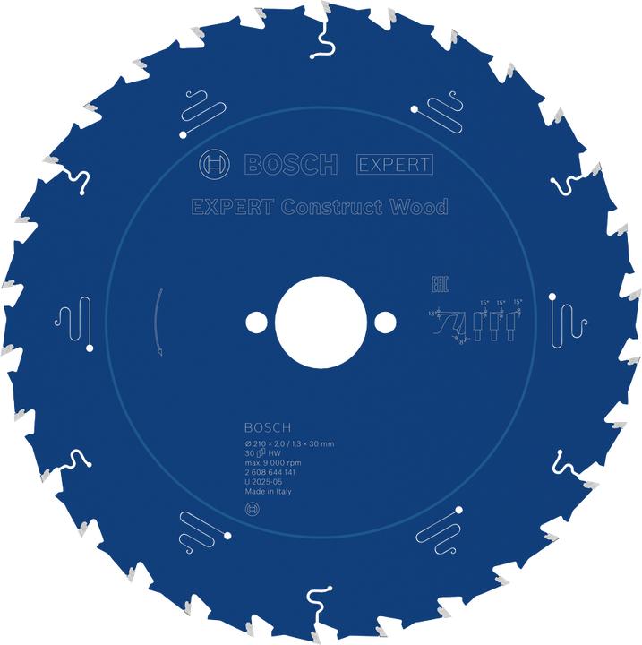 Actual product image Bosch Professional Zubehör Circular saw blade Expert for Construct Wood, 210 x 30 x 2.0 mm, 30