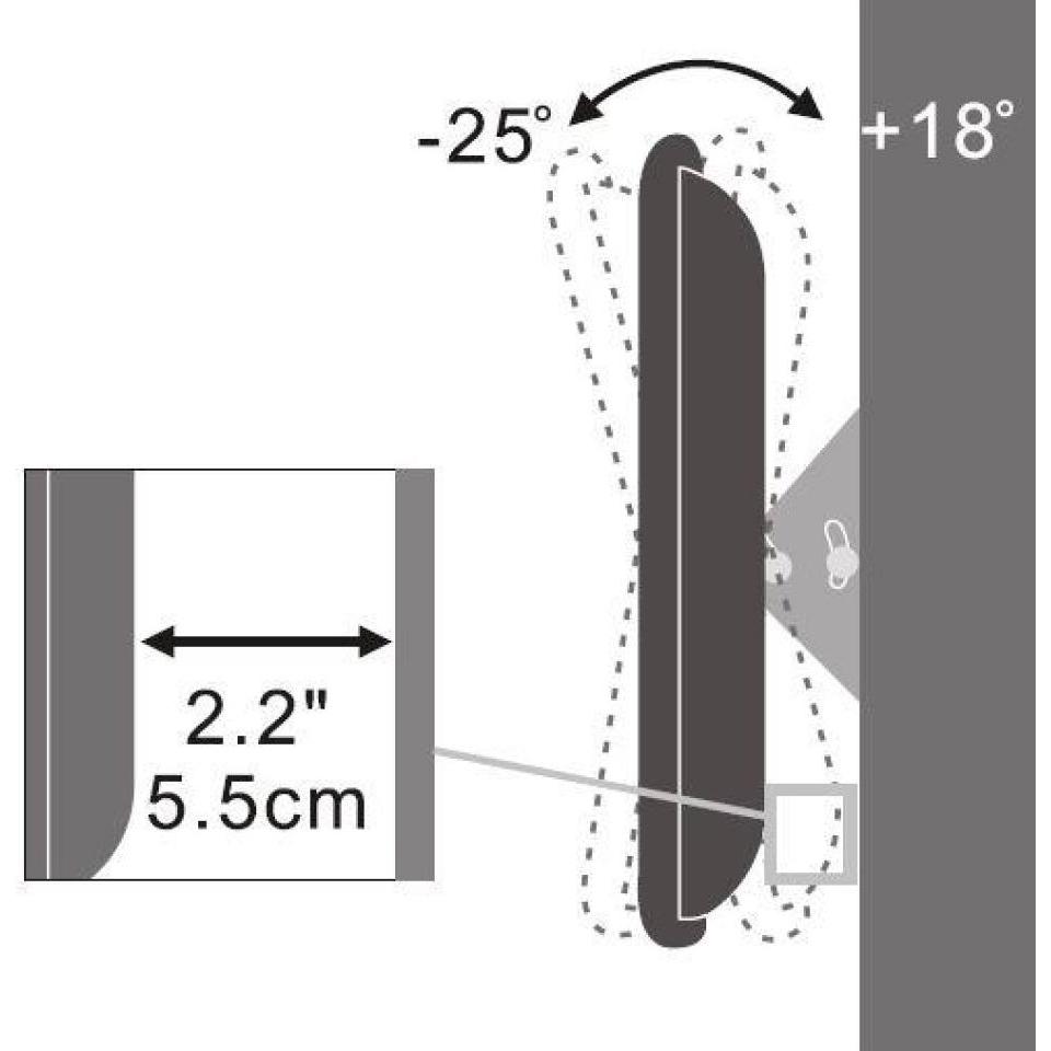 Thumbnail - Techly Tiltable Wall Bracket (Wand, 31", 23 kg), TV Wandhalterung, Silber