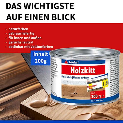 Produktbild Baufan Holzkitt natur 200 g