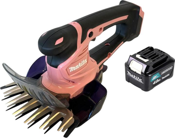 Produktbild Makita UM 600 DMP Akku Grasschere 12 V max 160 mm Pink + 1x Akku 4,0 Ah - ohne Ladegerät (Akkubetrieb)