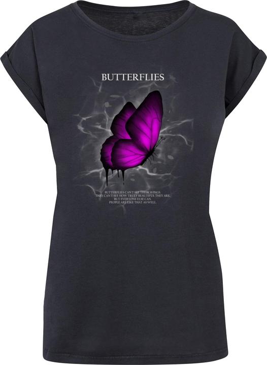 Image du produit Merchcode Ladies Butterflies Extended Shoulder Tee - 112637 (XXL)