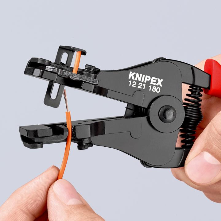 Productafbeelding Knipex Striptang met gevormde bladen 12 21 180 (180 mm)