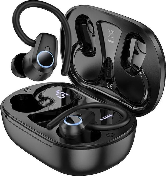 Hoco EQ8 Pure Joy Headset Wireless In-Ear Anrufe/Musik Bluetooth Schwarz (7 h, Senza fili)