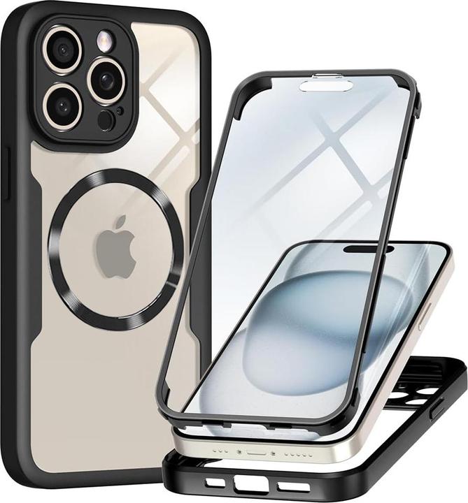 Produktbild Techsuit - ColorVerse 360 MagSafe Series + Screen Protector - iPhone 14 Pro Max - Black (Apple iPhone 14 Pro Max)