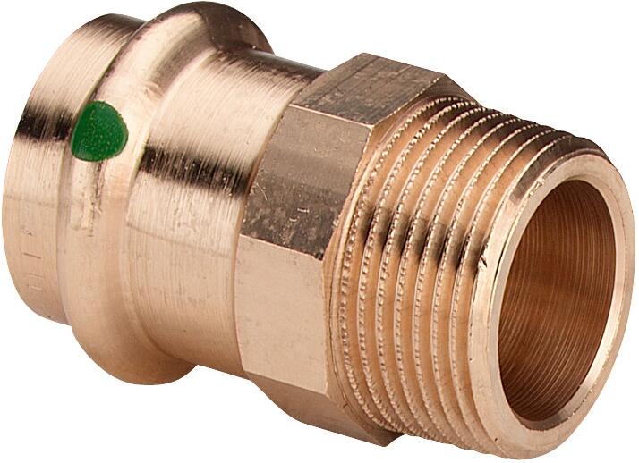 Viega Raccord de transition SC-Contur 42x1 et 1/2 "bronze - 115340 (Raccord à sertir)