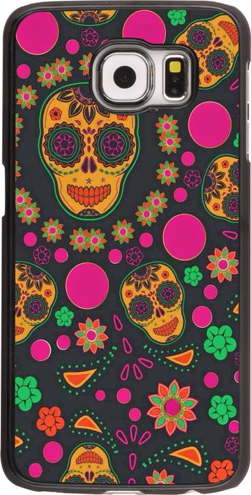 Actual product image PhoneLook Cover Halloween 22 colourful mexican skulls (Samsung Galaxy S6)