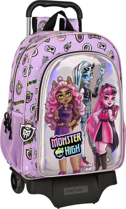 Monster High Schulrucksack mit Rädern Best boos Lila 33 x 42 x 14 cm