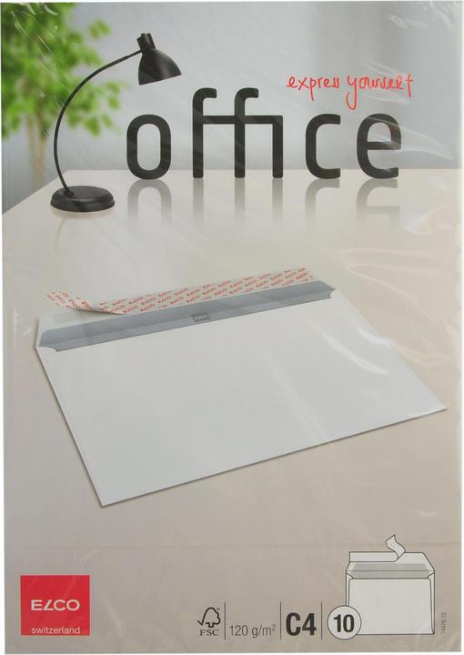 Image du produit Elco Bureau des enveloppes, sans fenêtre (C4, 10 x)