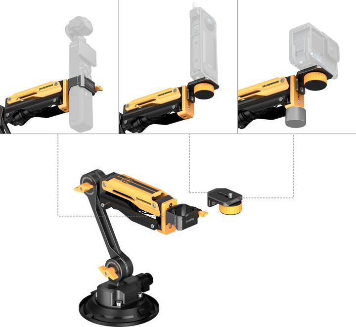 Actual product image SmallRig mini Shock Absorber Arm BumbleBee Edition