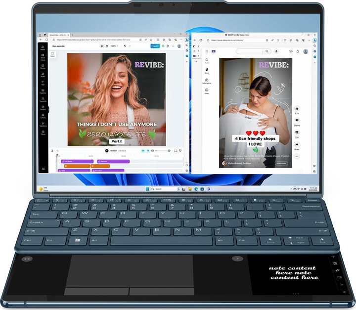 Actual product image Lenovo Yoga Book 9 (13.30", Intel Core Ultra 7 155U, 32 GB, 1000 GB, CH)