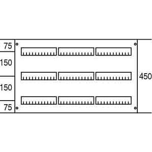 Thumbnail - Striebel & John, Verteilerschrank Zubehör, STR AS233 Abdeckung 450x750mm m.Schlitz