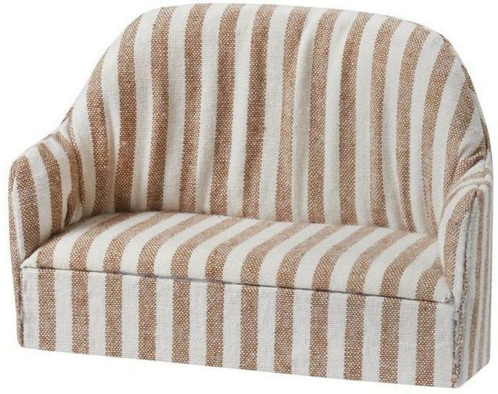 Image du produit Hobby Fun HobbyFun Mini-Möbel Sofa, Detailfarbe: Braun, Material: Polyester