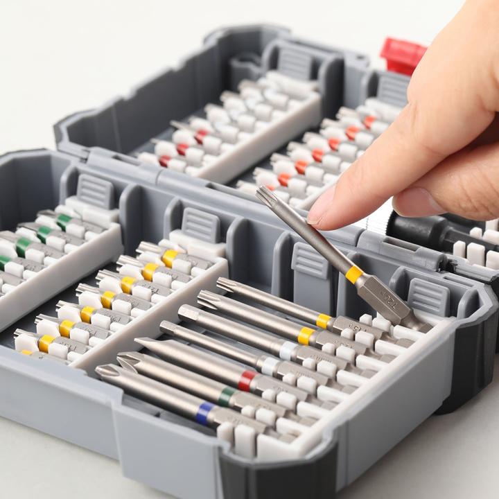 Actual product image Bosch Professional Zubehör Screwdriver bit set, 45 pieces (Hexagonal, Cross Phillips PH, Cross Pozidriv PZ, Hexagon socket TX)