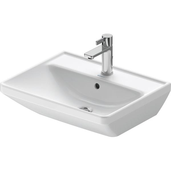 Duravit, Waschbecken, Waschtisch D-NEO m ÜL m HLB 1 Hahnloch 550x440mm weiss (440 mm, 550 mm)