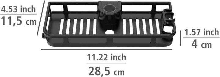 Produktbild Wenko Duschablage Schwarz