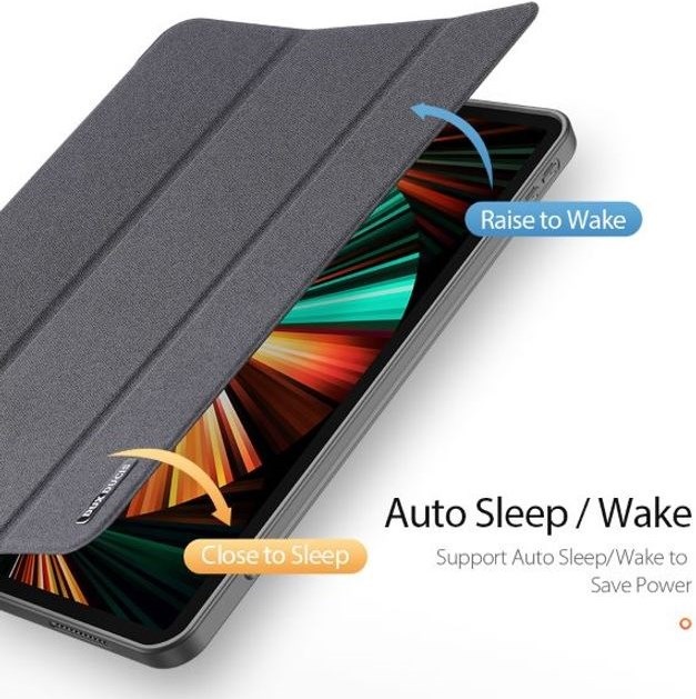Image du produit Dux Ducis Domo Smart Case à trois volets (iPad Pro 12.9 2021 (5ème génération), iPad Pro 12.9 2022 (6e génération))