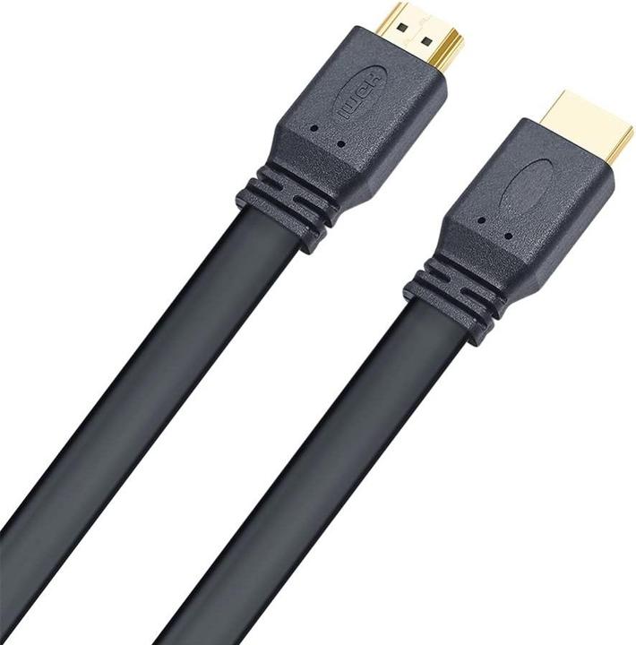 Productafbeelding Techly Hoge snelheid HDMI platte kabel @ (3 m, HDMI, 2.0)