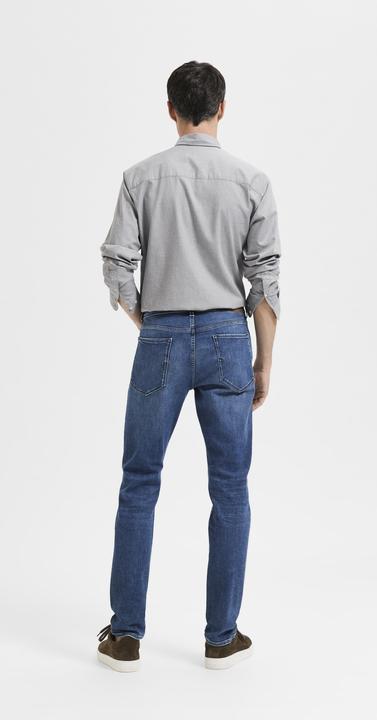 Actual product image Selected Medium Blue Slim Fit Jeans (34)