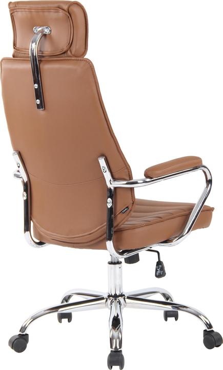 Immagine prodotto CLP Sedia da ufficio Rako in vera pelle marrone chiaro