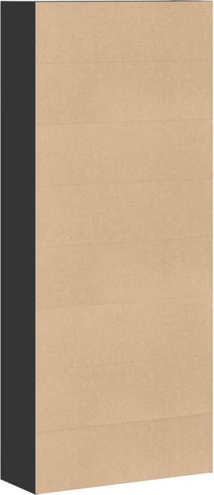 Produktbild VidaXL Bücherregal Bücherschrank Standregal Raumteiler Schwarz Holzwerkstoff (80 x 30 x 189 cm)