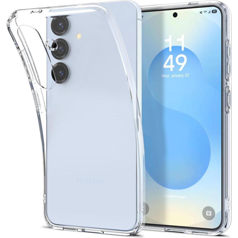 Spigen Samsung Galaxy S25 Plus Liquid Crystal Case - Crystal Clear (Samsung Galaxy S25, Samsung Galaxy S25+), Smartphonehoes, Transparant