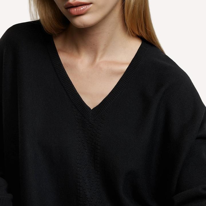 Produktbild Anne Weyburn V-Ausschnitt-Pullover aus Feinstrick (L)