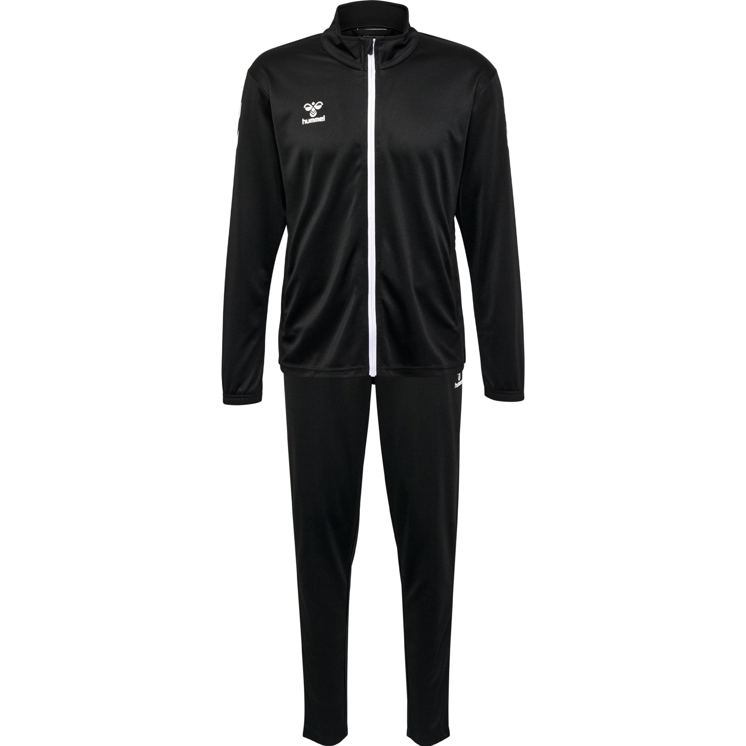 hummel, Herren, Laufjacke, hmlLOGO SUIT (L), Schwarz, L
