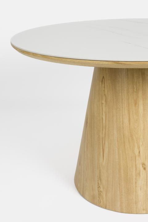 Image du produit White Label Living Dining Table Almira Round Oak
