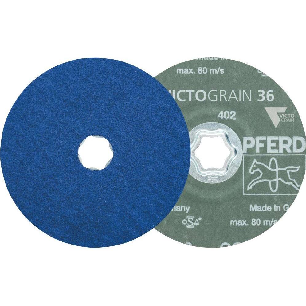 Pferd, Schleifmittel, 64111536 COMBICLICK Fiberscheibe Ø 115 mm VICTOGRAIN-COOL 36 für Stahl & E (36)